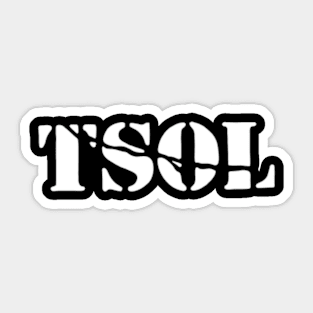 T.S.O.L BAND Sticker